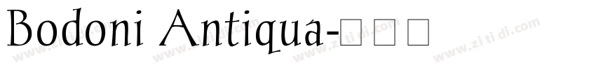 Bodoni Antiqua字体转换